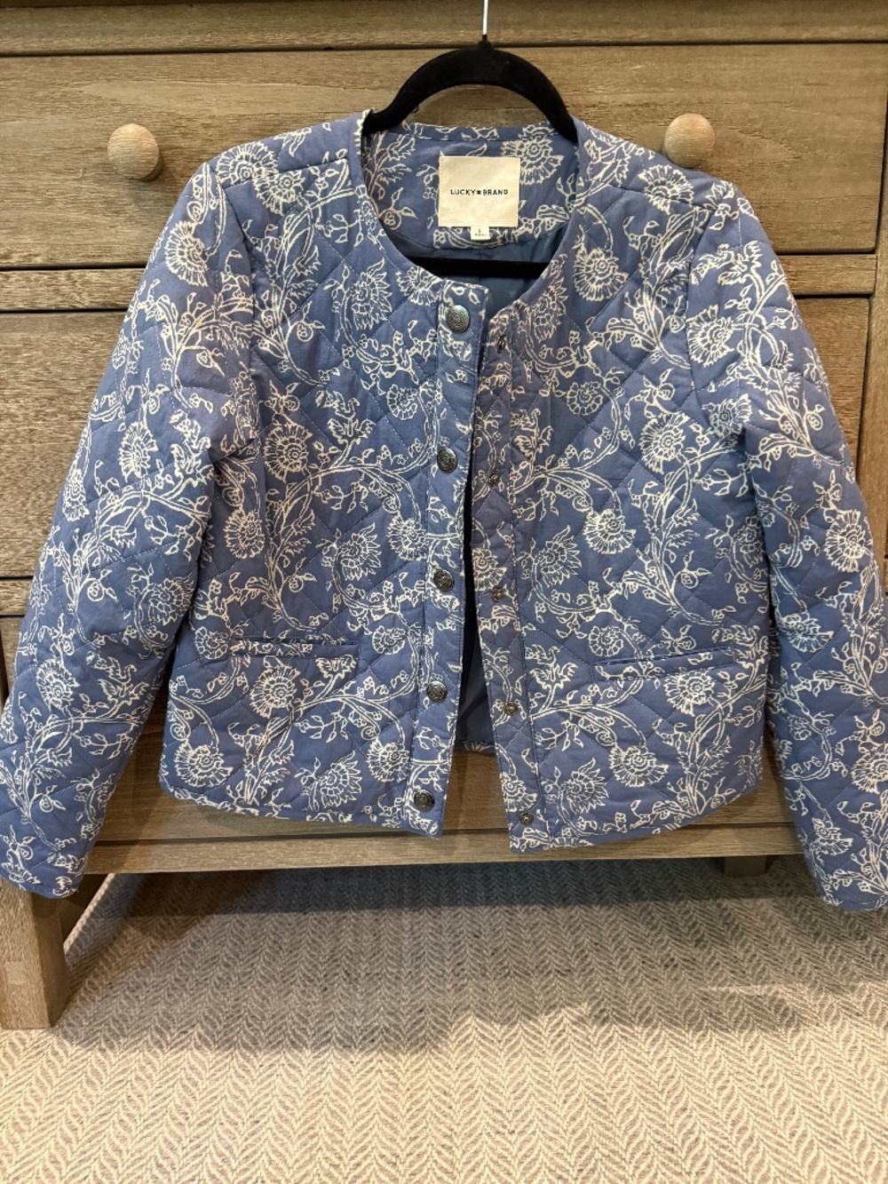 Lucky Brand Blue Quilted Jacket